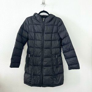 Michael Kors Black Down Zip Packable Coat M